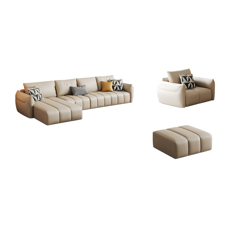 Sedioni bianche in tessuto tropicale da divano standard da 32,2 "H per soggiorno