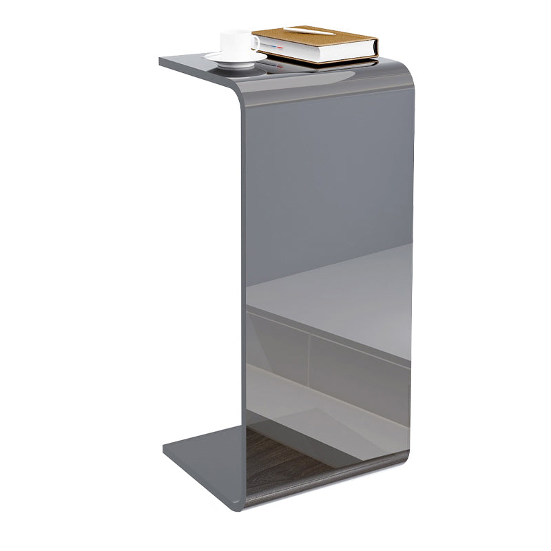 11" Wide Contemporary Side Table Pedestal Acrylic Accent Side Table