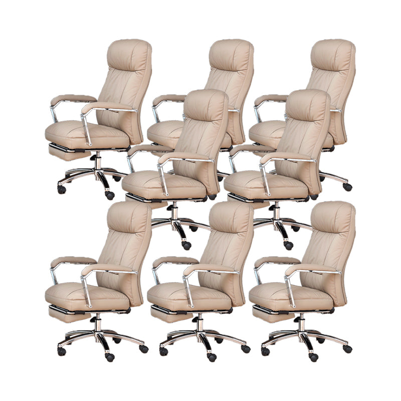 Moderner Schreibtischstuhl Verstellbare Sitzhöhe gepolstert Waffen Office Stuhl mit Rädern