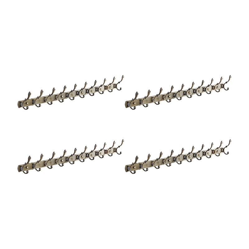 Pastilla de pelaje de pared enmarcada con metal de colgilla moderna con ganchos