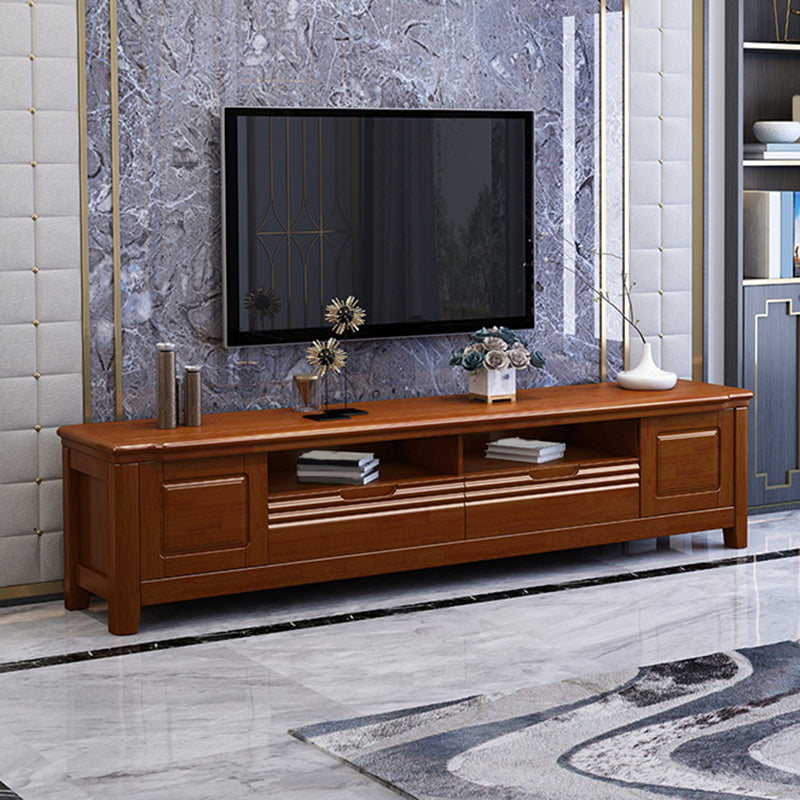 Console TV in legno tradizionale per i media televisivi con cassetti
