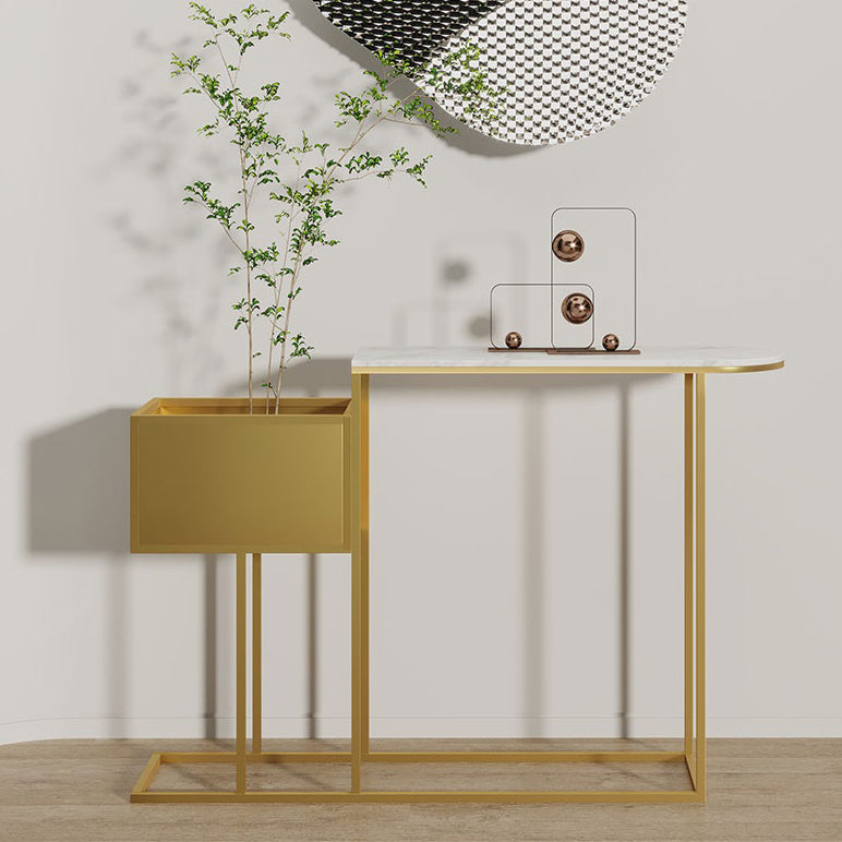 Tavolo console in metallo glam tavolo divano console in pietra con spazio per la sala