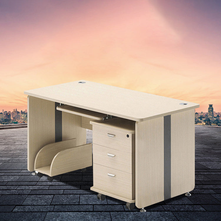 29.25-inch H industriële kantoorbureau vervaardigd houten computer bureau