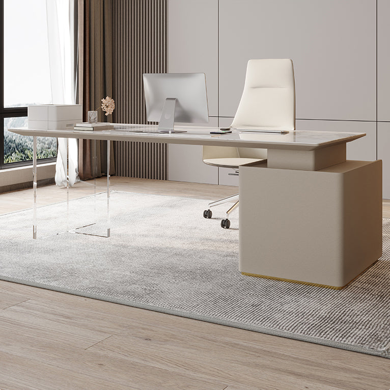 Eigentijdse stenen kantoorbureau 3-laden 23.62 "W Writing Desk