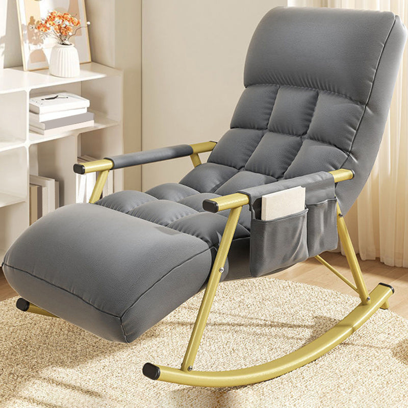 Home Leisure Lounge Chair Lazy Sofa Small Apartment Chair with Metal Frame