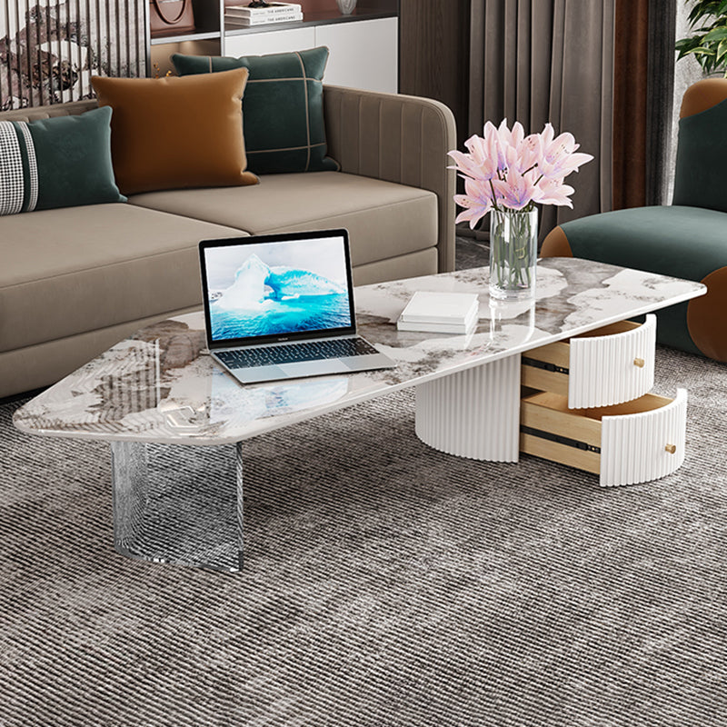 Gambe acriliche moderne tavolino da caffè set di tavolini per soggiorno