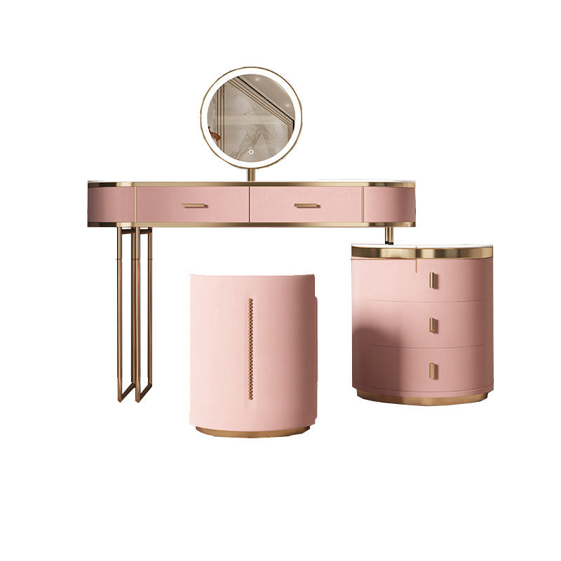 29.52 "Hoogte roze leisteen toptafel met laden make-up ijdelheid