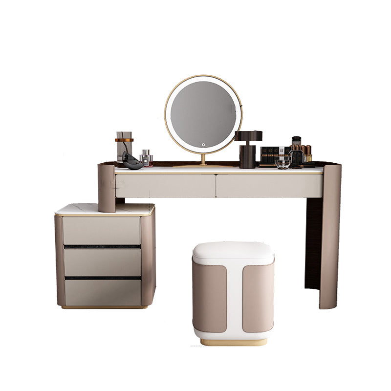 Eigentijds 30.7 "Hoogte Slate Top Table Make -up ijdelheid met laden