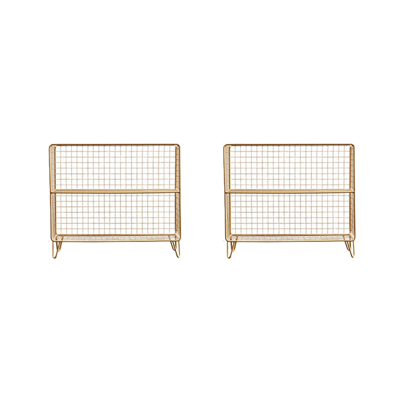 ベッドルーム用のメタルベッドナイトスタンドオープンストレージベッドサイドキャビネット