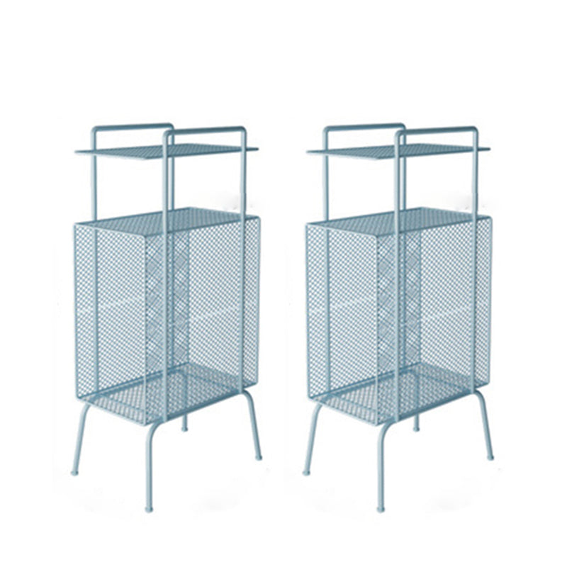 寝室用のオープンストレージベッドナイトスタンドメタルベッドサイドキャビネット