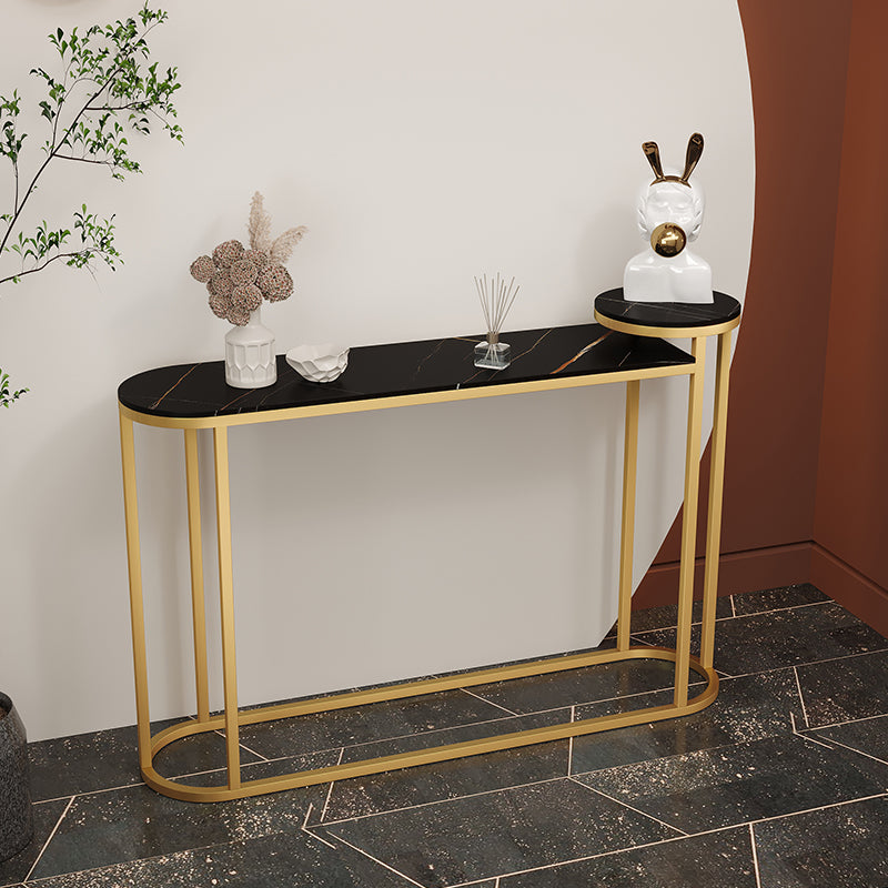 Tavolo console in pietra glam tavolo divano console di ferro dorato per sala