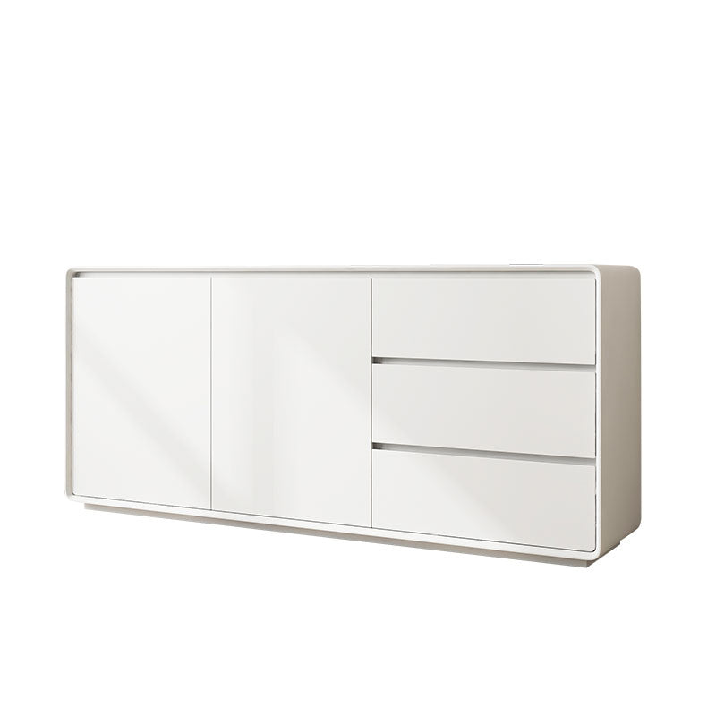 Buffet da pranzo in legno di credenza moderno e contemporaneo con armadi e cassetti