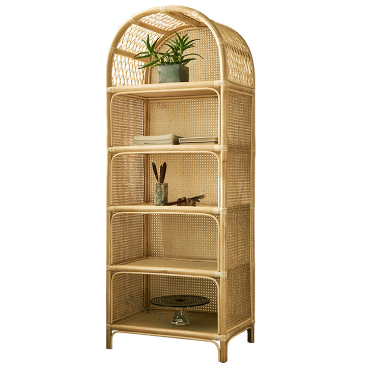 Contemporary Wooden Bookcase Closed Back Standard Bookshelf with Shelves 25.6"L x 17.7"W x 66.9"H Clearhalo 'Bookcases' 'furn' 'furn_bookcases' 'Furniture' 'Office Furniture' 6649739