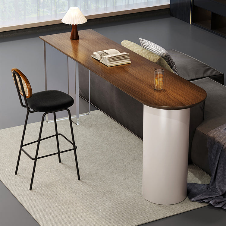 Industrial 1/2 Pieces Bar Table Set Rectangle Pine Wood Counter Table with High Stools 2 Pieces: Table, 1 Stool Clearhalo 'Bar Furniture' 'furn' 'furn_home_bar_bar_sets' 'Furniture' 'Home Bars & Bar Sets' 'home_bar_bar_sets' 'Kitchen & Dining Furniture' 6652518