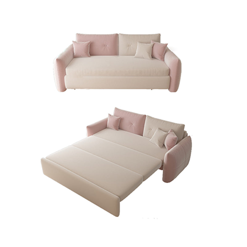 31" Wide Glam Futon Sofa Bed Pillow Included Sleeper Sofa with Storage 81"L x 31"W x 22"H Storage Included Latex Clearhalo 'furn' 'furn_futons' 'Furniture' 'Futons & Daybeds' 'Futons' 'Living Room Furniture' 6654147