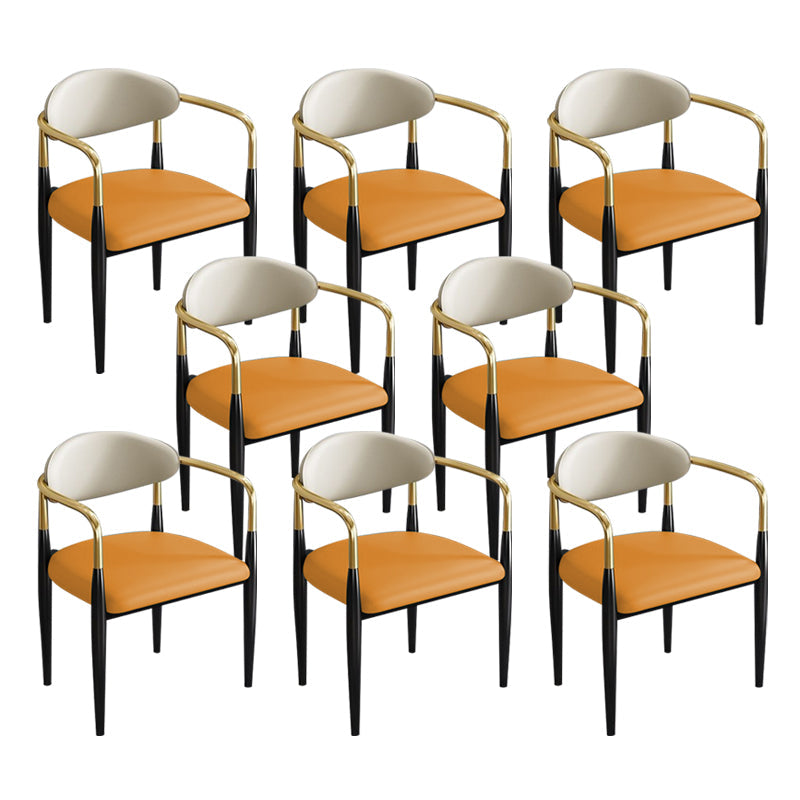 Eigentijdse keuken eetkamerstoel zwarte benen gestoffeerde tankstoel