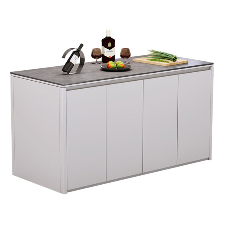 Maison de cuisine à manger table îlot d'îlot de cuisine rectangulaire moderne