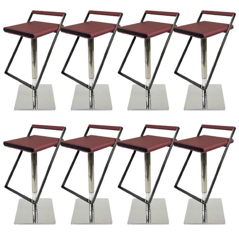 Tabouret de bar en cuir tabouret de comptoir industriel pour le salon