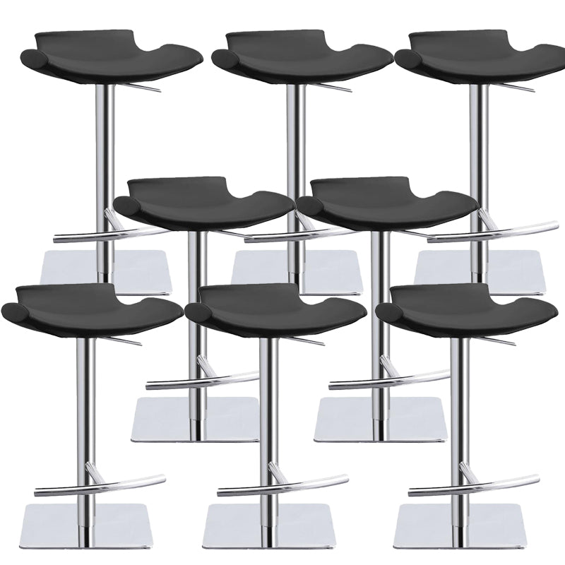 Adjustable Bar Stool Industrial Backrest Counter Stool for Bristol Black 8 Piece Set Clearhalo 'Bar Furniture' 'Bar Stools' 'bar_stools' 'furn' 'furn_bar_stools' 'Furniture' 'Kitchen & Dining Furniture' 6663737