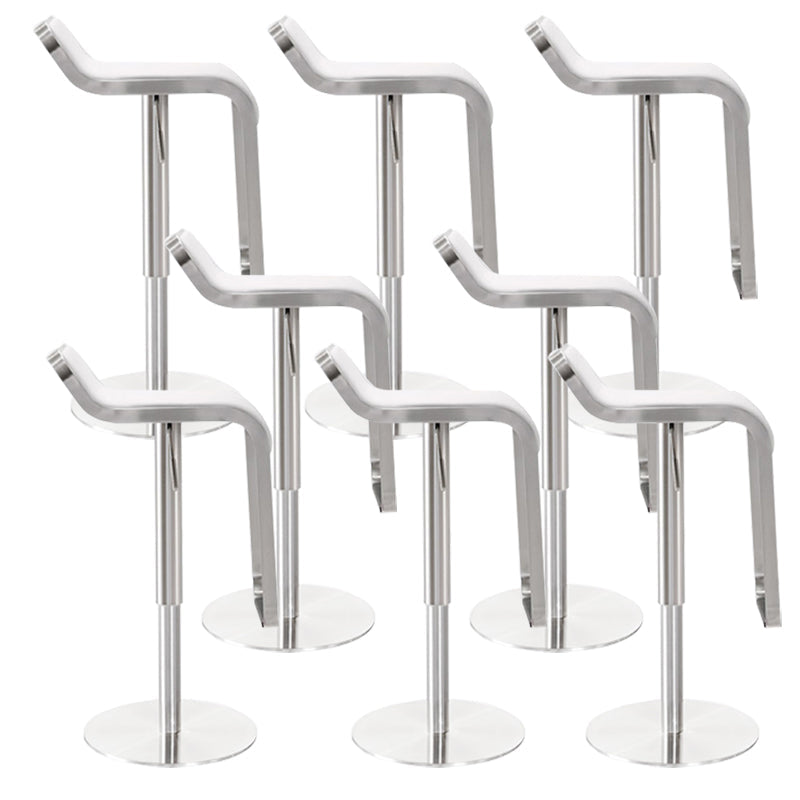 Industriële leer van lederen barkruk verstelbare rugleunkruk voor woonkamer