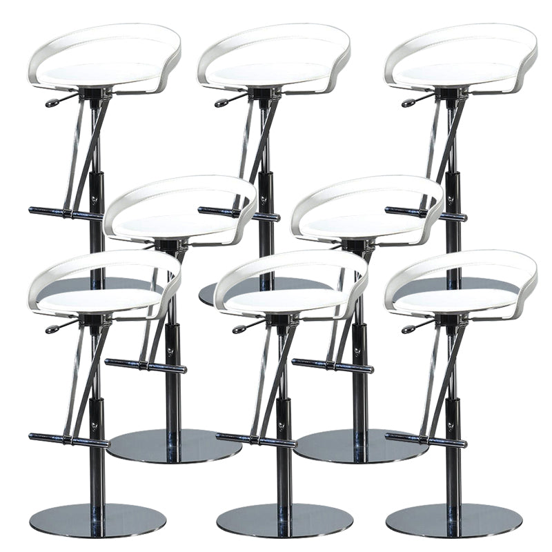 Tabouret de bar en cuir industriel bas tabouret de comptoir réglable pour Bristol