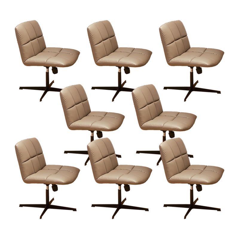 Chaise de bureau sans bras moderne chaise de bureau de hauteur de siège réglable