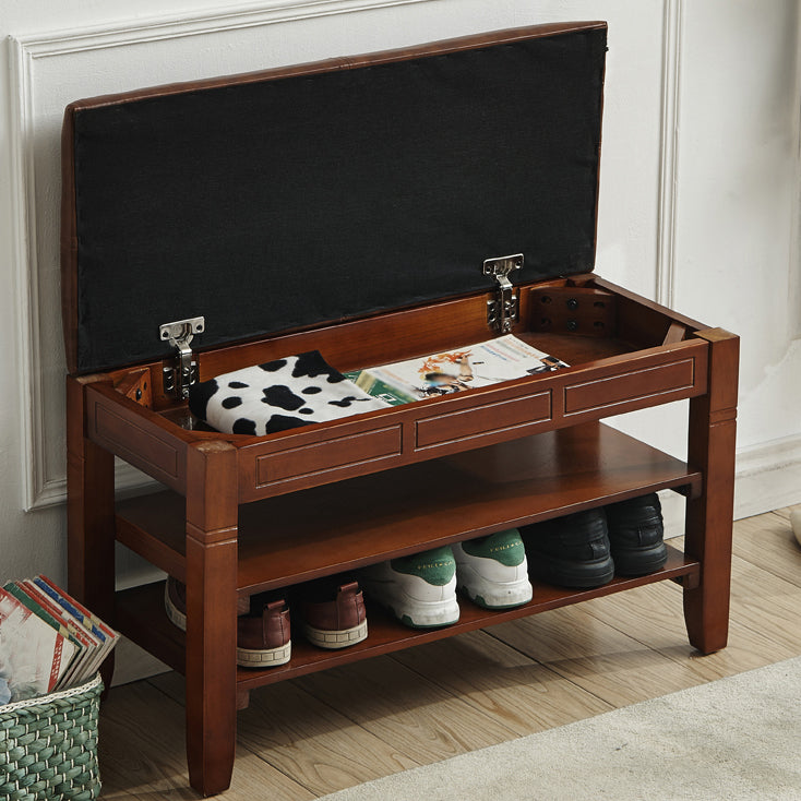 14 "W Rechteck -Sitzbank gepolsterte Schuhspeicherung Eingangsbank