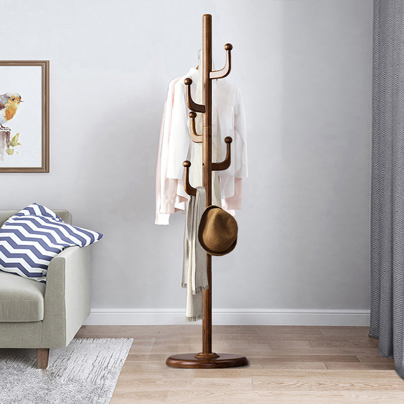 Rastrellino in legno massiccio tradizionale stile tradizionale semplice salotto appendiabiti