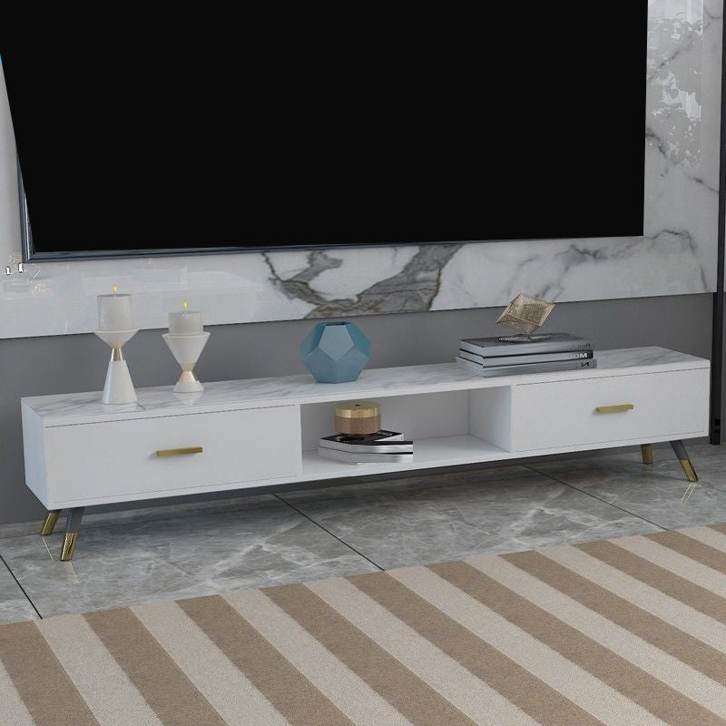 Console multimediale televisiva moderna Open Storage Media TV Stand per soggiorno