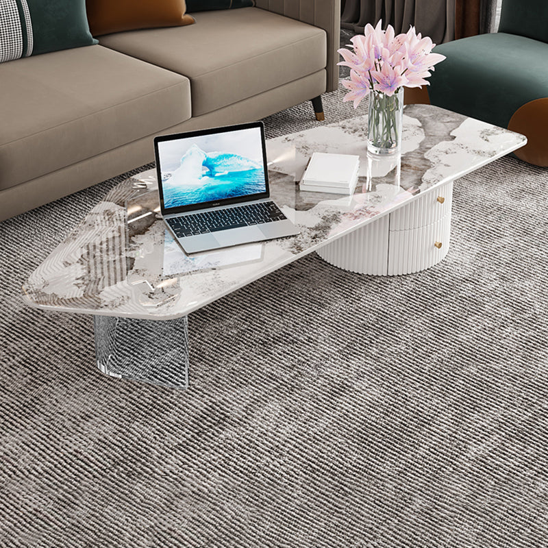 Tavolino moderno per le gambe acriliche tavolino per soggiorno per soggiorno