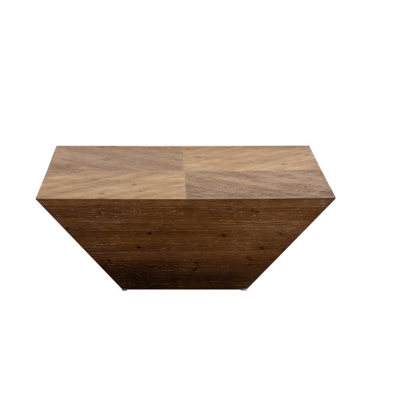Solid Wood Coffee Table Block Natural Color Coffee Table for Living Room 35.5"L x 35.5"W x 14"H Clearhalo 'Coffee & Accent Tables' 'Coffee Tables' 'coffee_tables' 'furn' 'furn_coffee_tables' 'Furniture' 'Living Room Furniture' 6671403