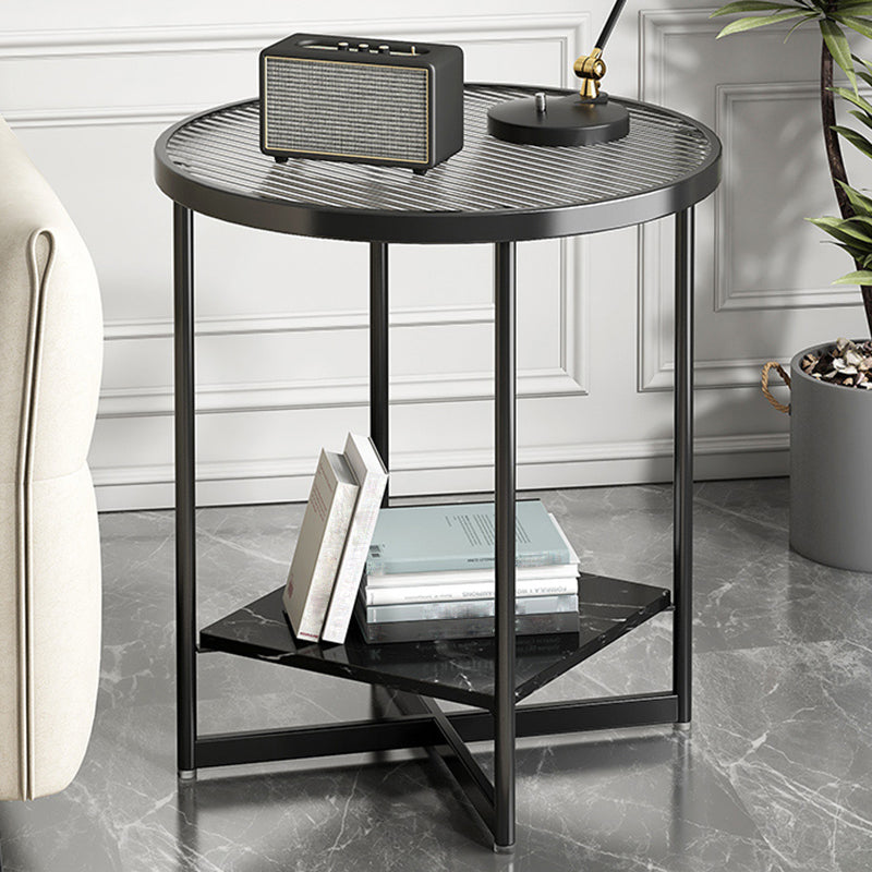 Contemporary Side Table Metal Accent Side Table for Living Room
