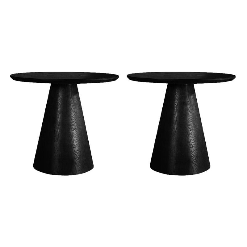 Tavolino contemporaneo di laterale in legno tavolo da soggiorno rotondo