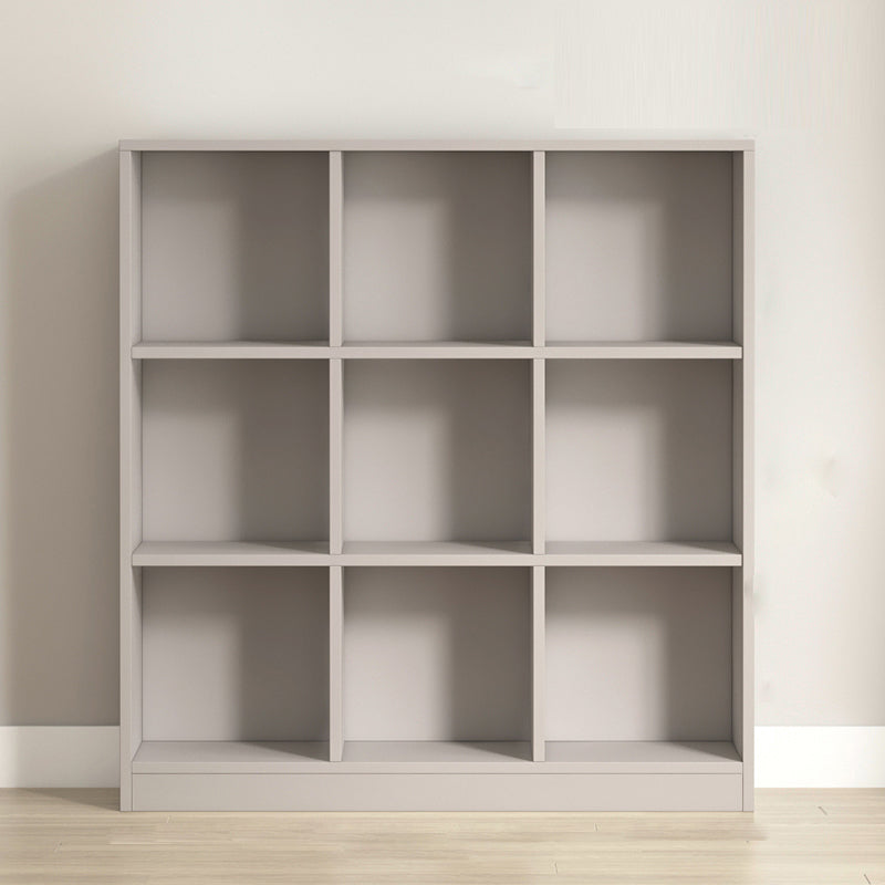 Contemporary Closed Back Bookcase Standard Wooden Bookshelf with Shelves