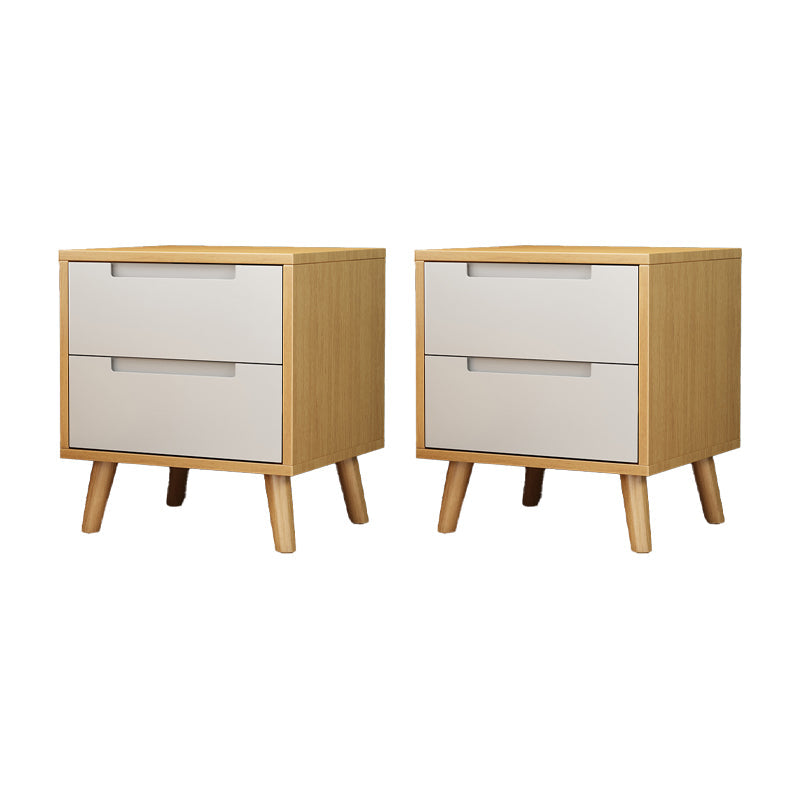 Comodino moderno comodino in legno massiccio di accento in legno massiccio per camera da letto