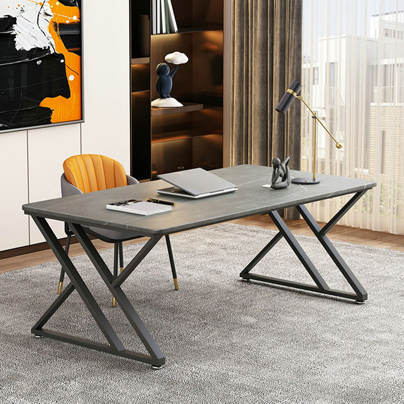 Bureau de jeu contemporain Finition antique Bureau d'ordinateur rectangulaire