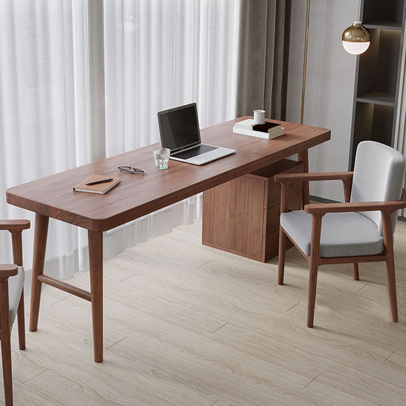 Zeitgenössischer Kiefern Büroschreibtisch gebogener Schreibtisch für Büro