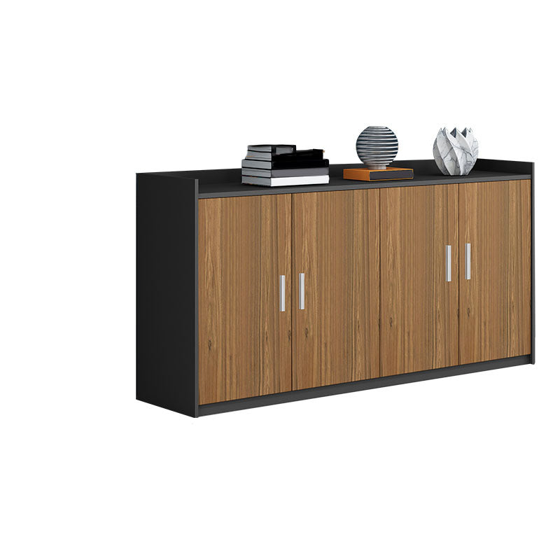 Zeitgenössischer Aktenschrank vertikaler Holzanlagenschrank mit Lagerregalen