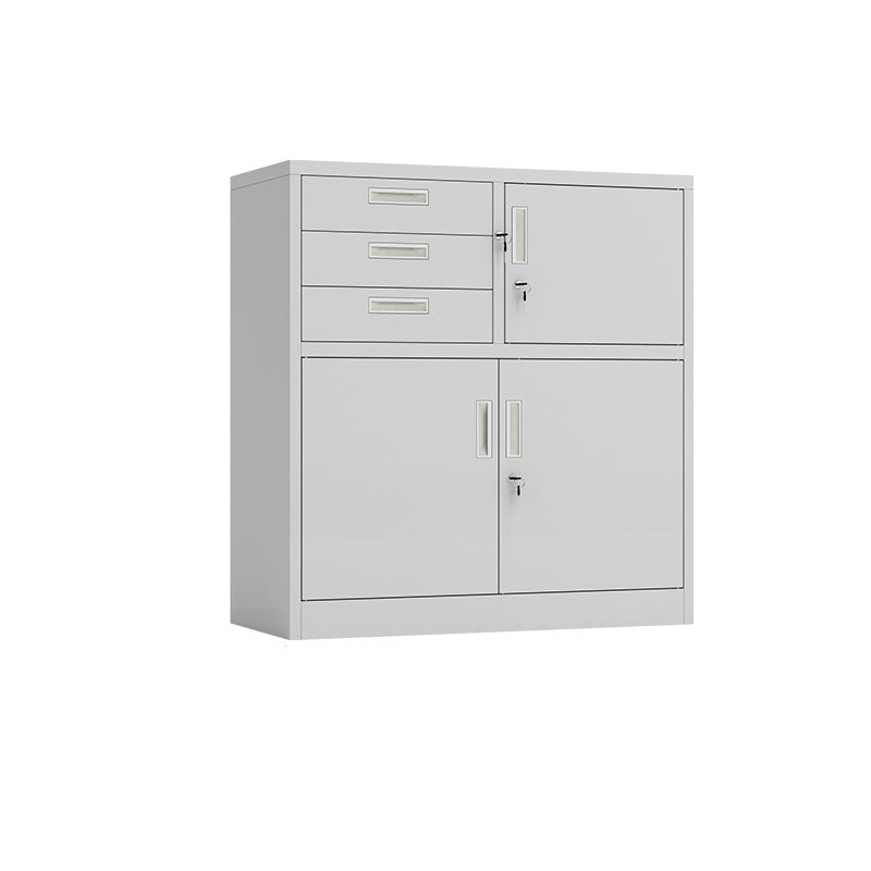 基本的な金属ファイルキャビネットソリッドカラーストレージシェルフロックファイルキャビネットオフィス用