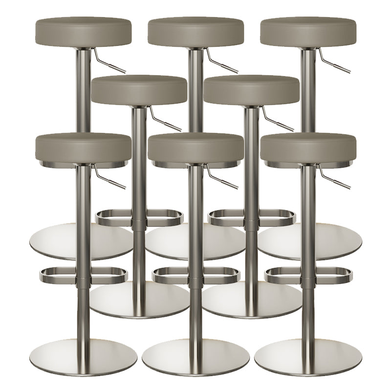 Taburete de cuero industrial taburete sin respaldo para Bristol