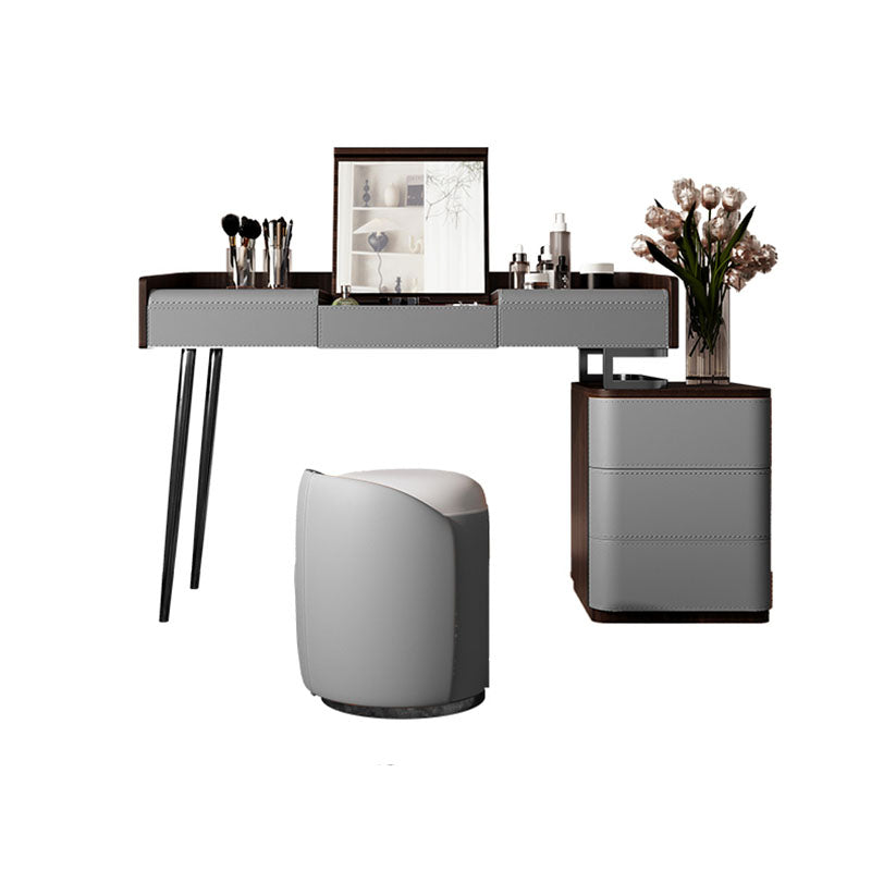 3 boîtes de coiffeuse de tiroir avec table de maquillage et tabouret