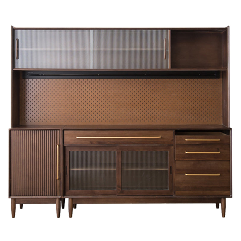 Sideboard in legno massiccio moderno Tavolo da 4-Drawer Sideboard per soggiorno