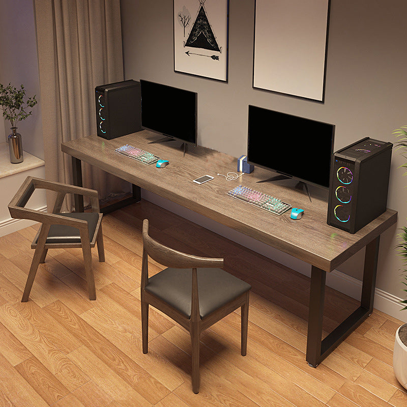 Moderner massiver Holzcomputerschreibtisch Schlittenbasis 29,53 "groß