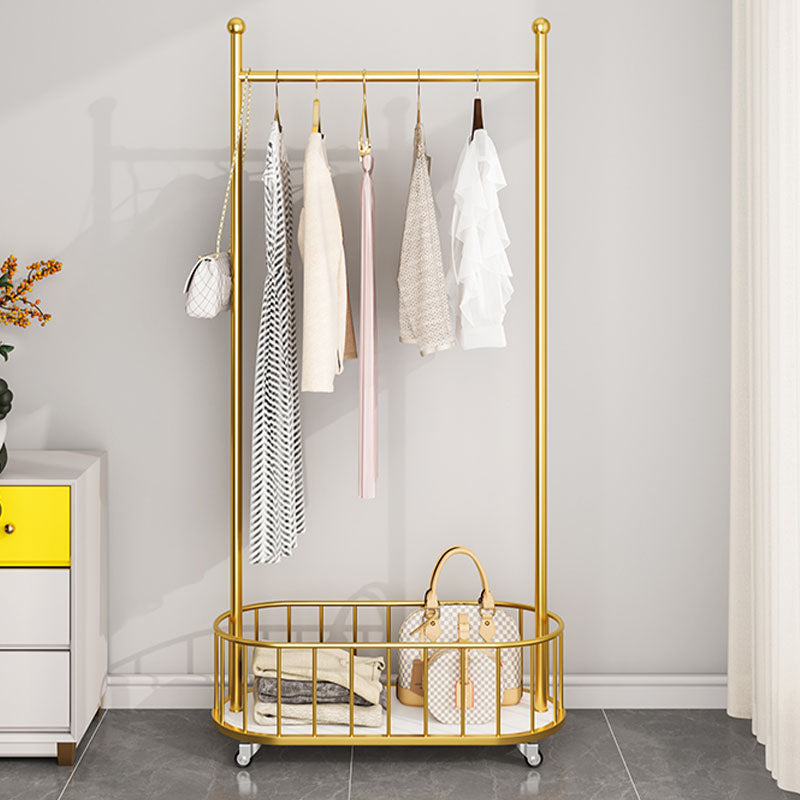 Appendiabiti di metallo stile moderno Simple pavimenti per pavimenti per la casa con puleggia