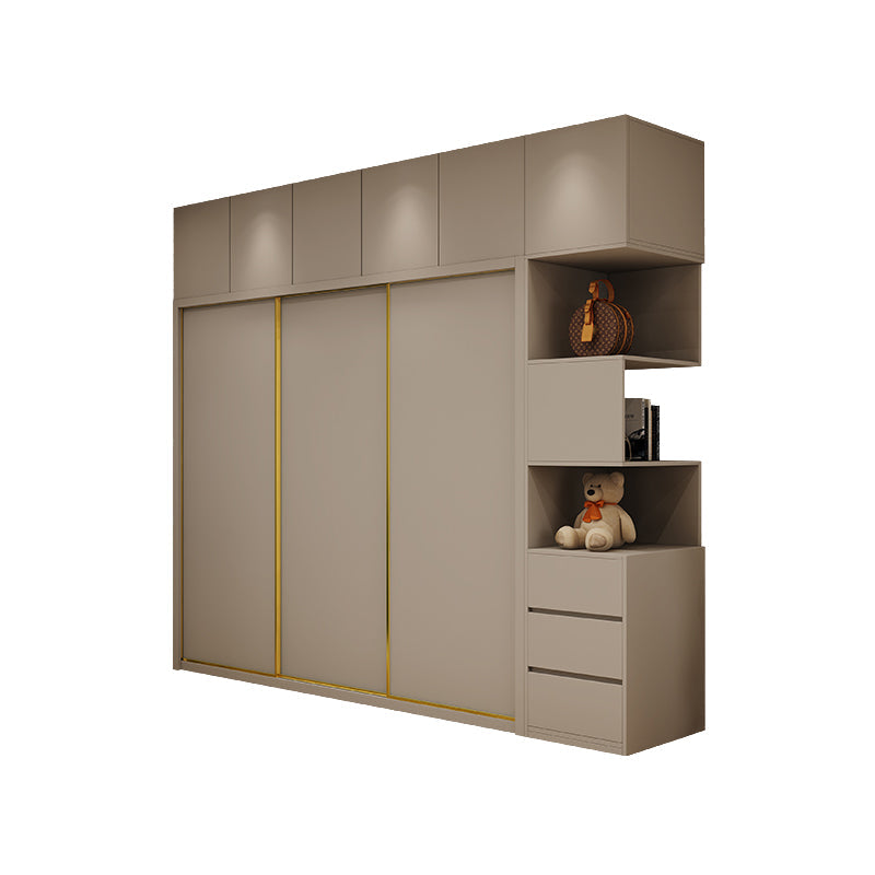 Contemporary Wardrobe Armoire Engineered Wood Wardrobe Cabinet