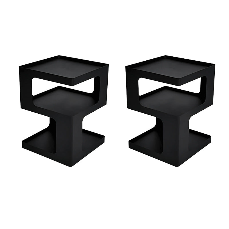 Tavolo laterale dell'accento superiore del vassoio metallo tavolo da base astratto