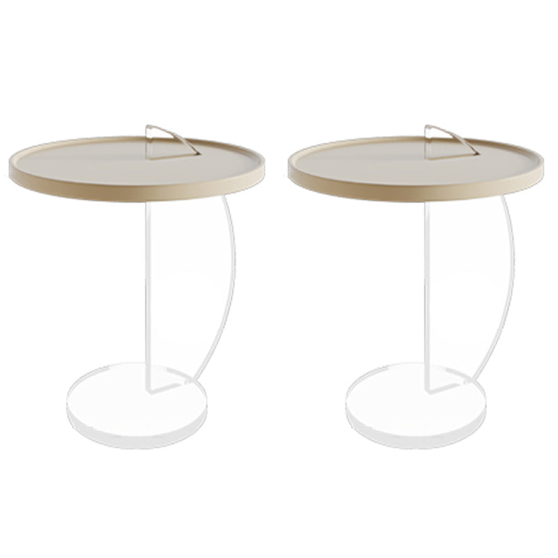 Tavolo da tavolo da piedistallo acrilico in legno in legno contemporaneo