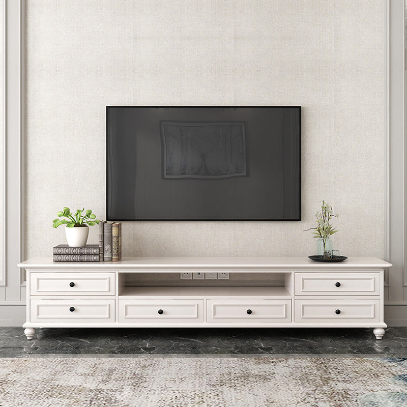 Modern TV Media Console Wooden TV Media Stand with 6 Drawers 94.5"L x 16"W x 18"H Clearhalo 'furn' 'furn_tv_stands_entertainment_centers' 'Furniture' 'Living Room Furniture' 'TV Stands & Entertainment Centers' 'TV Stands & Media Storage Furniture' 'tv_stands_entertainment_centers' 6729514