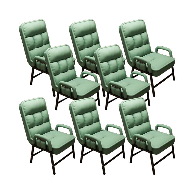 Eigentijdse armstoel verstelbare achterhoogte armstoel met gestoffeerd