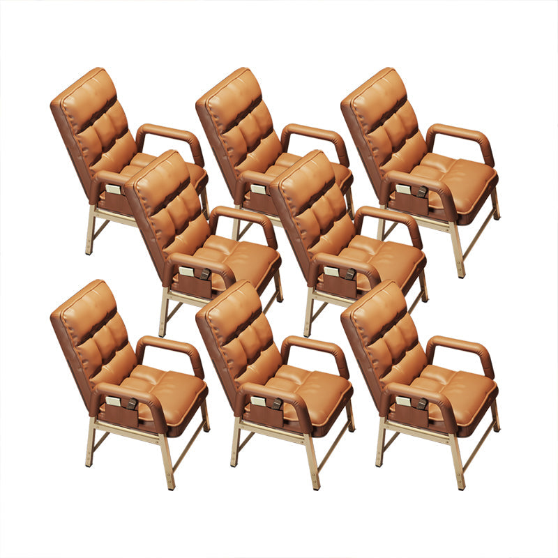 Chaise de bureau contemporaine chaise de bras de hauteur de dos réglable en métal